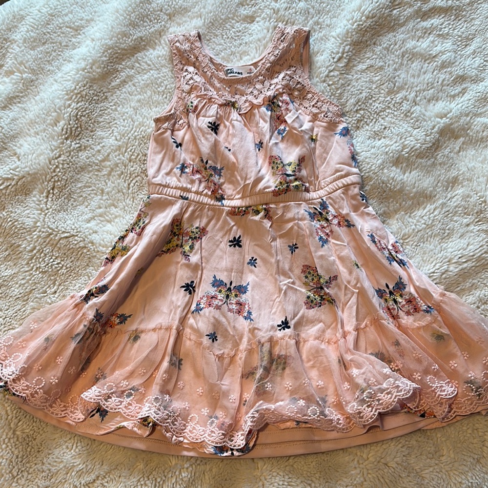 Epic Threads girls size 5 - Pink and Blue Sleeveless Sundress